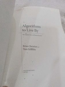 Algorithms to Live By Book