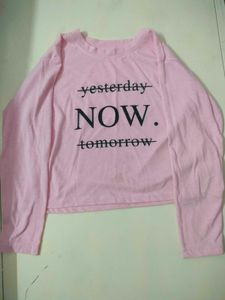 Pink "Yesterday, Now, Tomorrow" T-Shirt