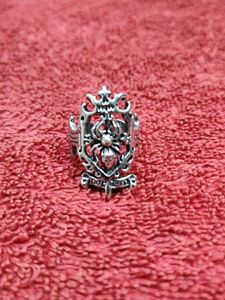 Spider Emblem Silver Ring