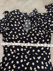 Black Floral Mini Dress