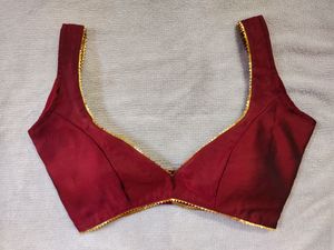 deep neck blouse non padded