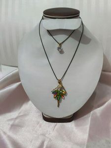 Double Layer Chain With 2 Pendant