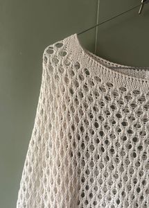 Open-Knit Crochet Pullover