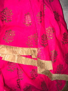 BIBA HALDI KURTI PLAZZO SET