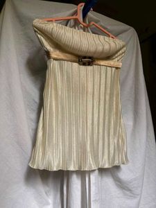 Vintage y2k style Shiny Tube Top