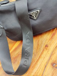 Prada Black Nylon and Leather Re-Edition 2005 Shou