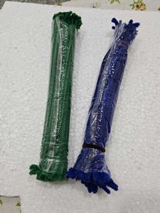 Pipe Cleaners - Green & Blue 50 pcs each