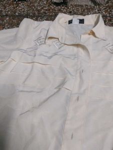 Cream Button-Up shirt