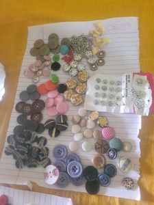 Assorted Buttons &amp; Embellishments