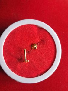 Gold Flower Stud Earrings