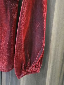 Sparkling Red Long Sleeve Top