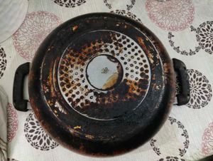 Non stick frying pan and set of 2 Kadai Combo