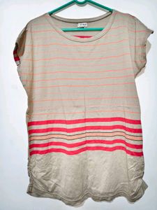Striped Casual T-Shirt 40"-44" Size L-XL