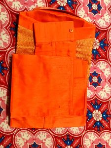 Orange Patterned Men's Shirt