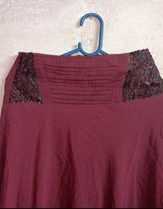 Beautiful Maroon Ethnic Skirt