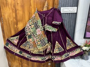Stunning Purple Lehenga Choli Set