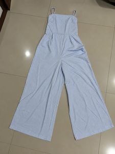 Westside Light Blue Wide Leg Jumpsuit