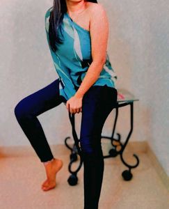 Green One-Shoulder Top