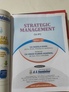 Strategic Management Books for CA IPC