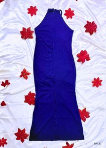 Ink Blue Bodycon Maxi Dress