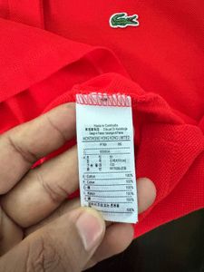Lacoste women’s  Red Polo T-Shirt