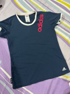 Adidas Navy Blue Graphic T-Shirt