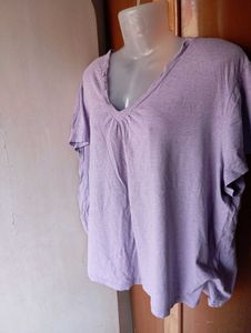 Lavender V-Neck T-Shirt