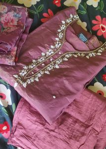 elegant Embroidered Kurta Set with Dupatta