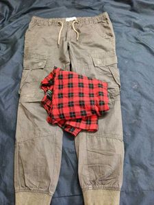 Flying Machine Red Plaid Flannel Shirt