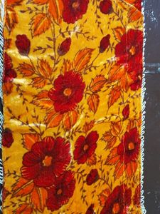 Floral Print Pillow cover with Tassel Border