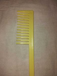 Yellow Wide Tooth Comb