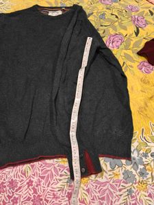 Men's Dark Grey Crew Neck Sweater