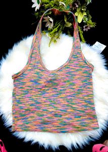 Trendy Halterneck Cropped Top