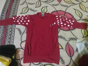Chic Polka Dot Sleeve Top
