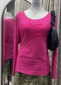 JETEZO Long Sleeve Lace Top