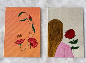 Acrylic Canvas Painting Set of 2