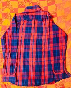 Pepe Jeans Men's Red &amp; Blue Plaid Shirt