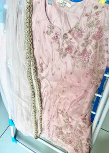 Beautiful Pink Embroidered Kurta