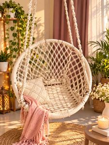 Boho Macrame Hanging Chair adult size