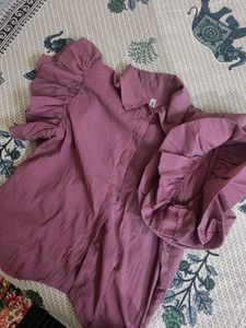 Zara Mauve Top