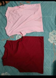 Crop Top Red And Pink