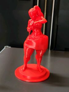 Unique 3D Printed Red Fitness Figurine