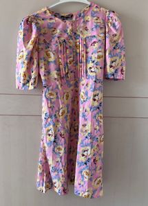 Charming Floral Print Midi Dress