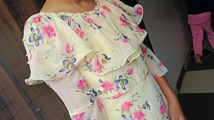 Floral Print Dress with Bell Sleeves