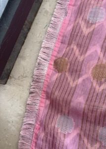 Chic Chevron &amp; Polka Dot Fabric Saree