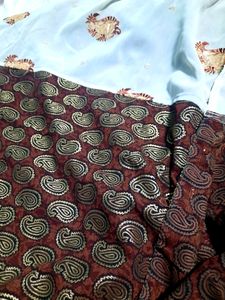 Beautiful Party Wear Saree With Sequin Work Heavy