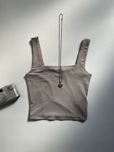 Square neck crop top