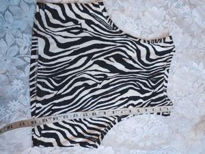 Zebra Print Cropped Top