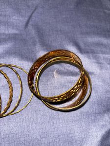 Set of Vintage Gold Bangles