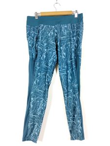 Teal Blue Printed Track Pant (Women)